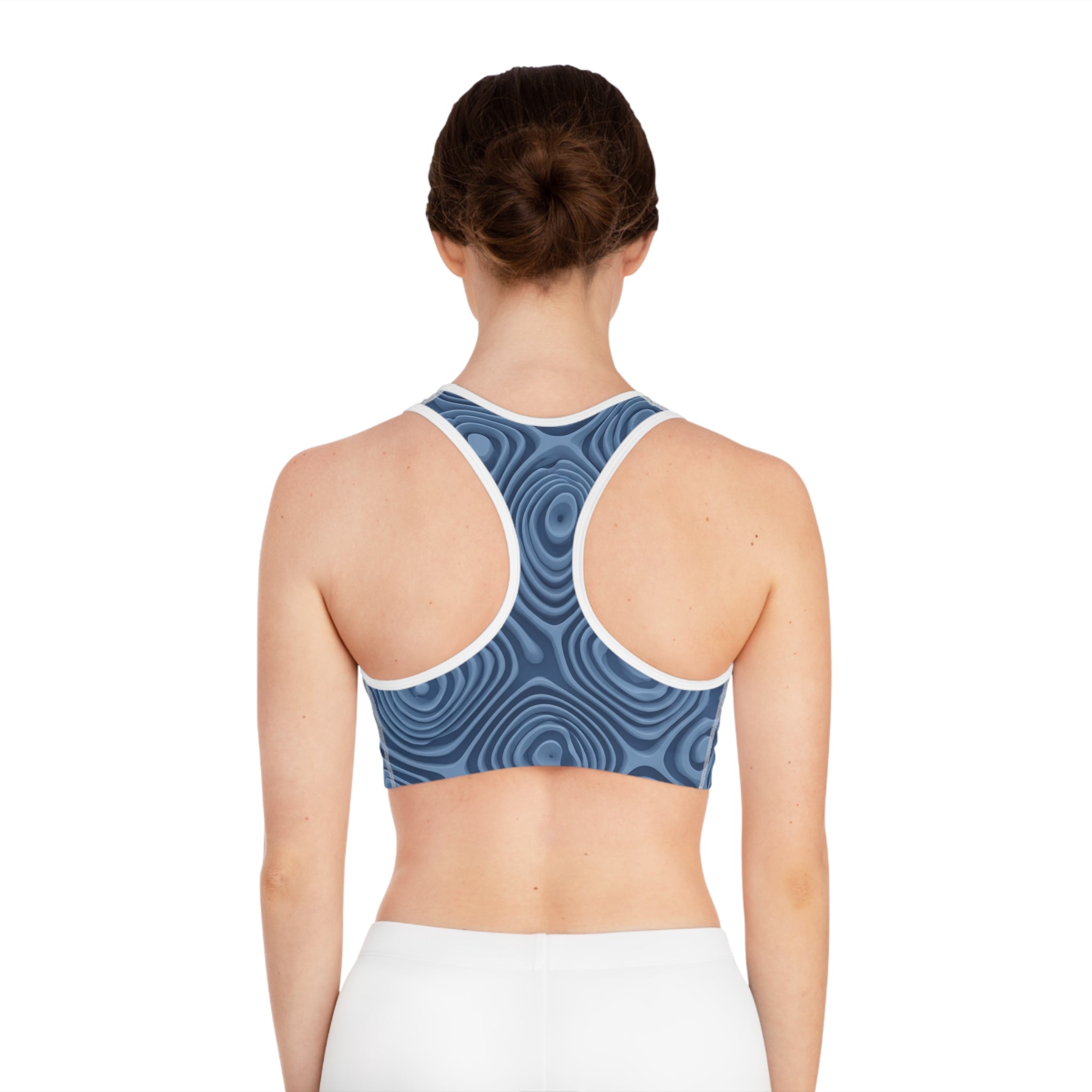 Women's Blue Wave Sports Bra