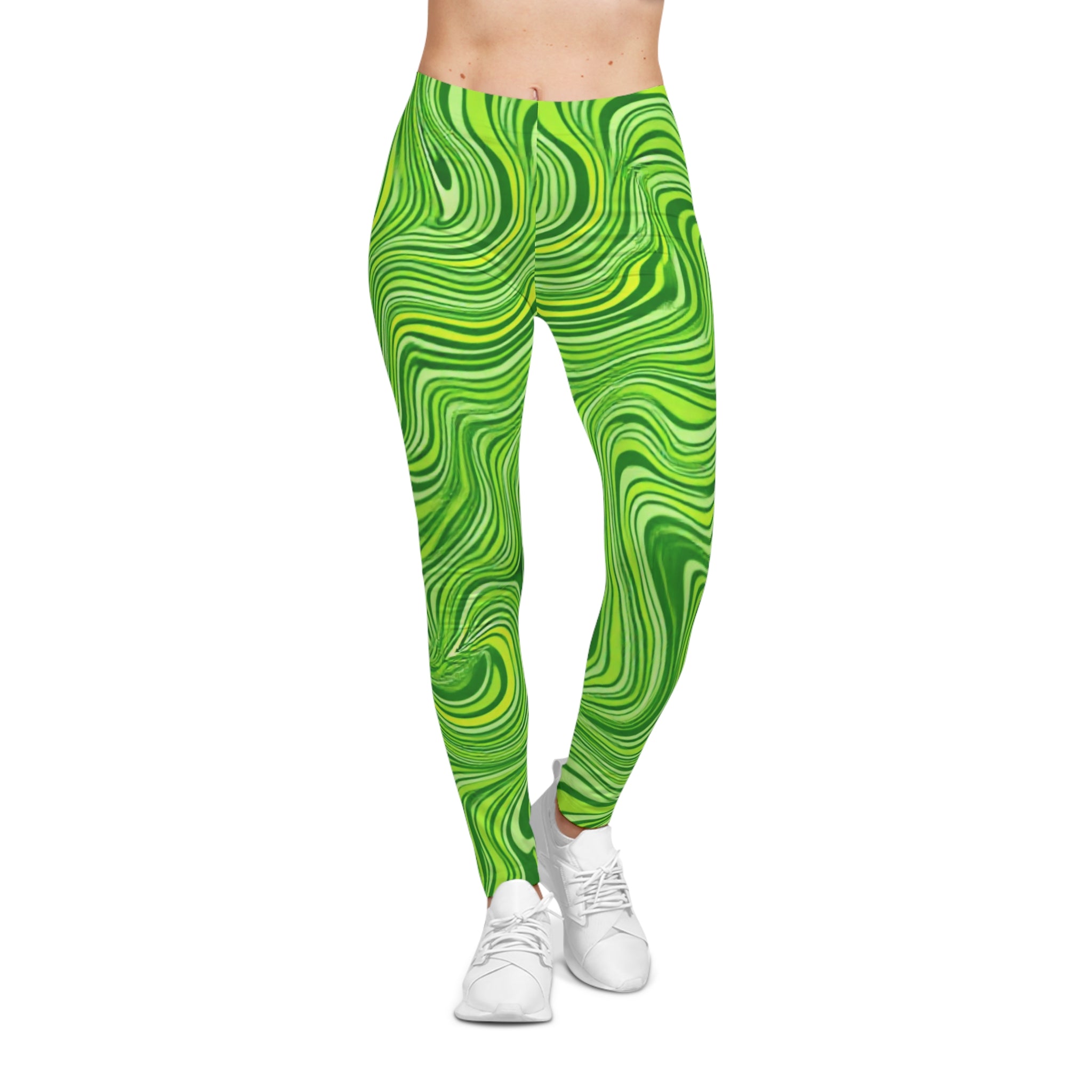 Women's Emerald Swirl Leggings