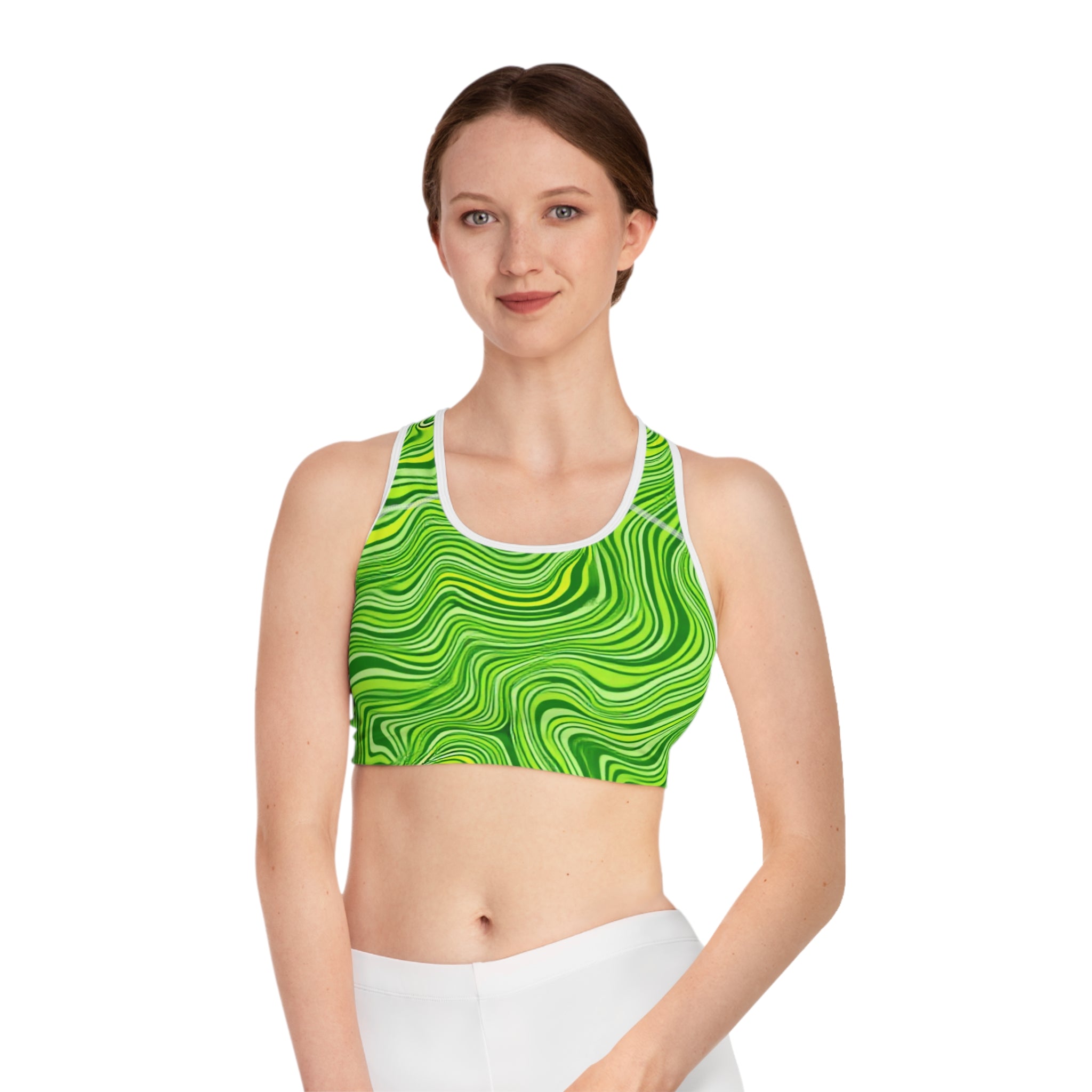 Women's Emerald Swirl Leggings  Sports Bra