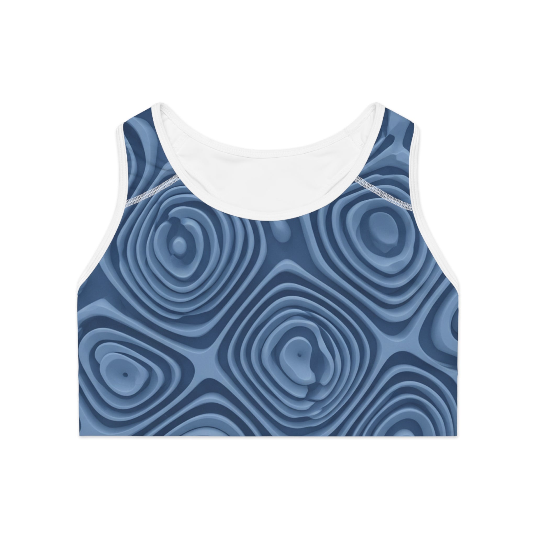 Women's Blue Wave Sports Bra