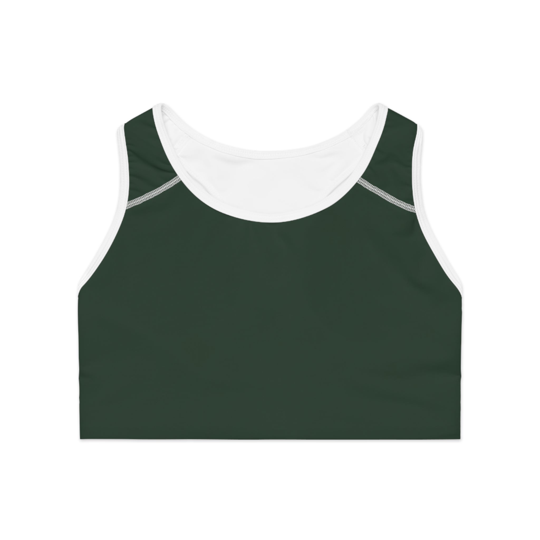 Women's Forest Green Racerback Sports Bra