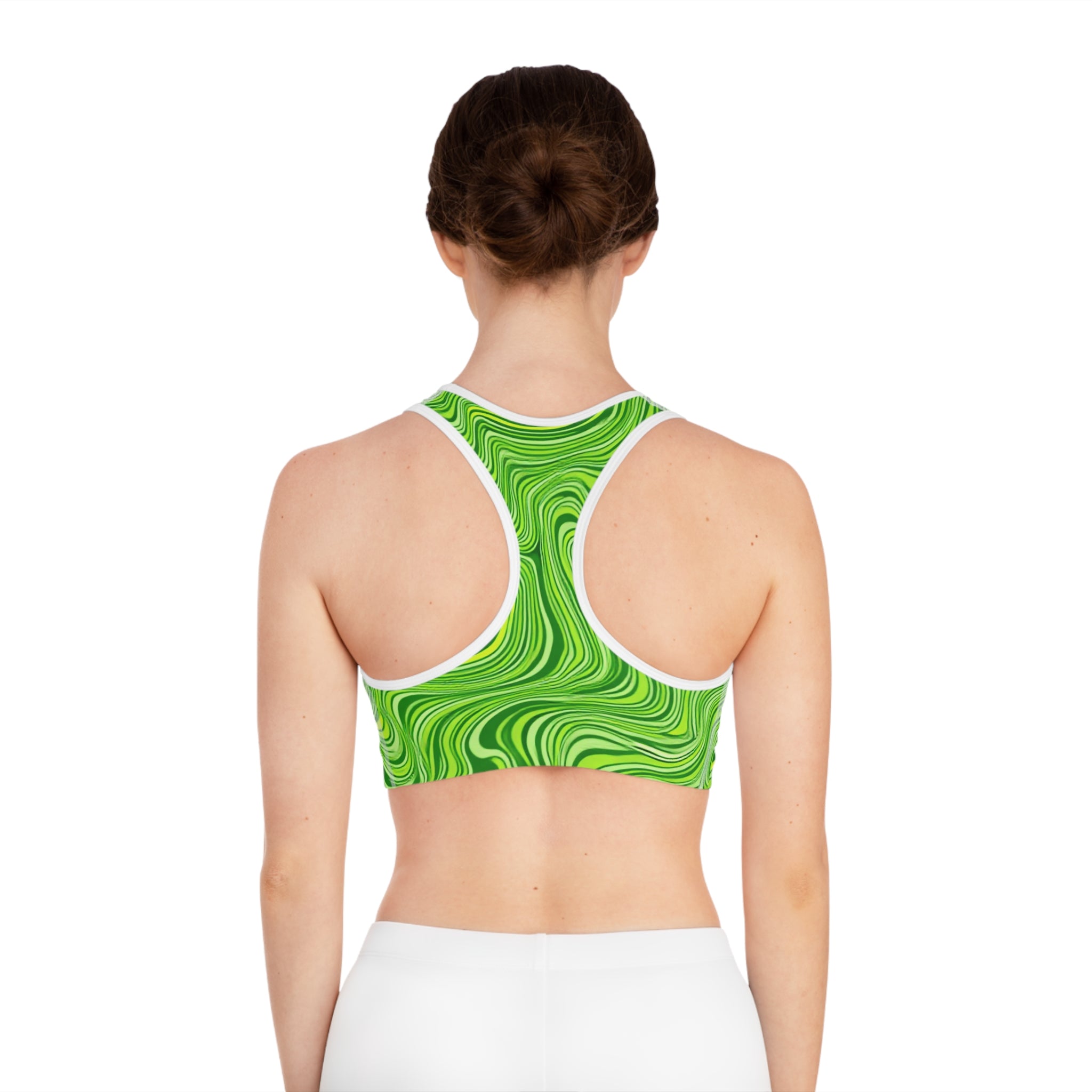 Women's Emerald Swirl Leggings  Sports Bra