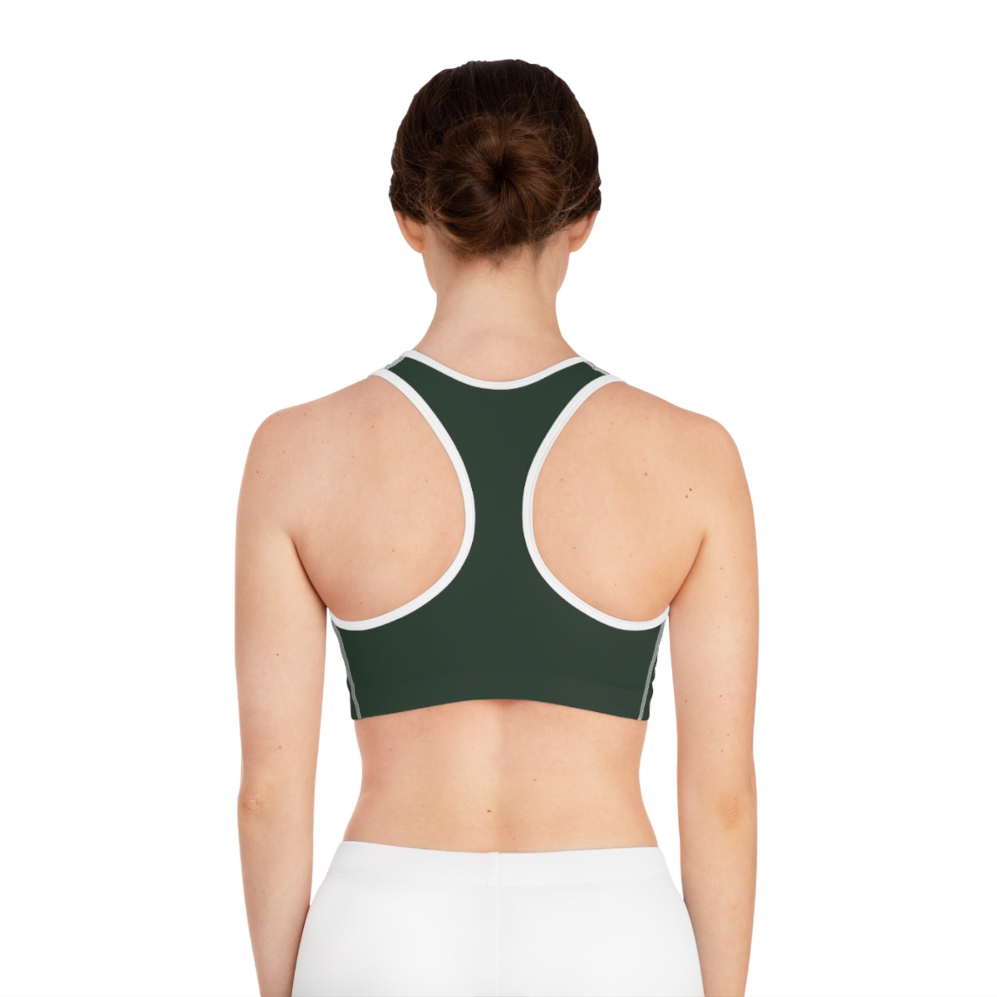 Women's Forest Green Racerback Sports Bra